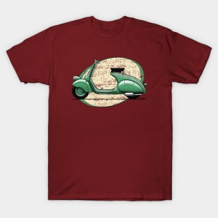 The classic and iconic green Italian scooter T-Shirt